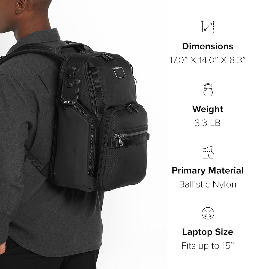 TUMI｜22340HKH｜ALPHA BRAVO TUMI Alpha Bravo Search Backpack - Versatile Travel Companion
